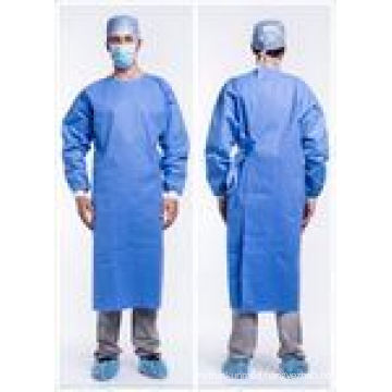 Waterproof/Plastic CPE/PE/Scrub/Operation/PP/SMS Nonwoven Disposable Protective Isolation Surgical Gown for Doctor/Surgeon/Patient/Visitor/Hospital Stock